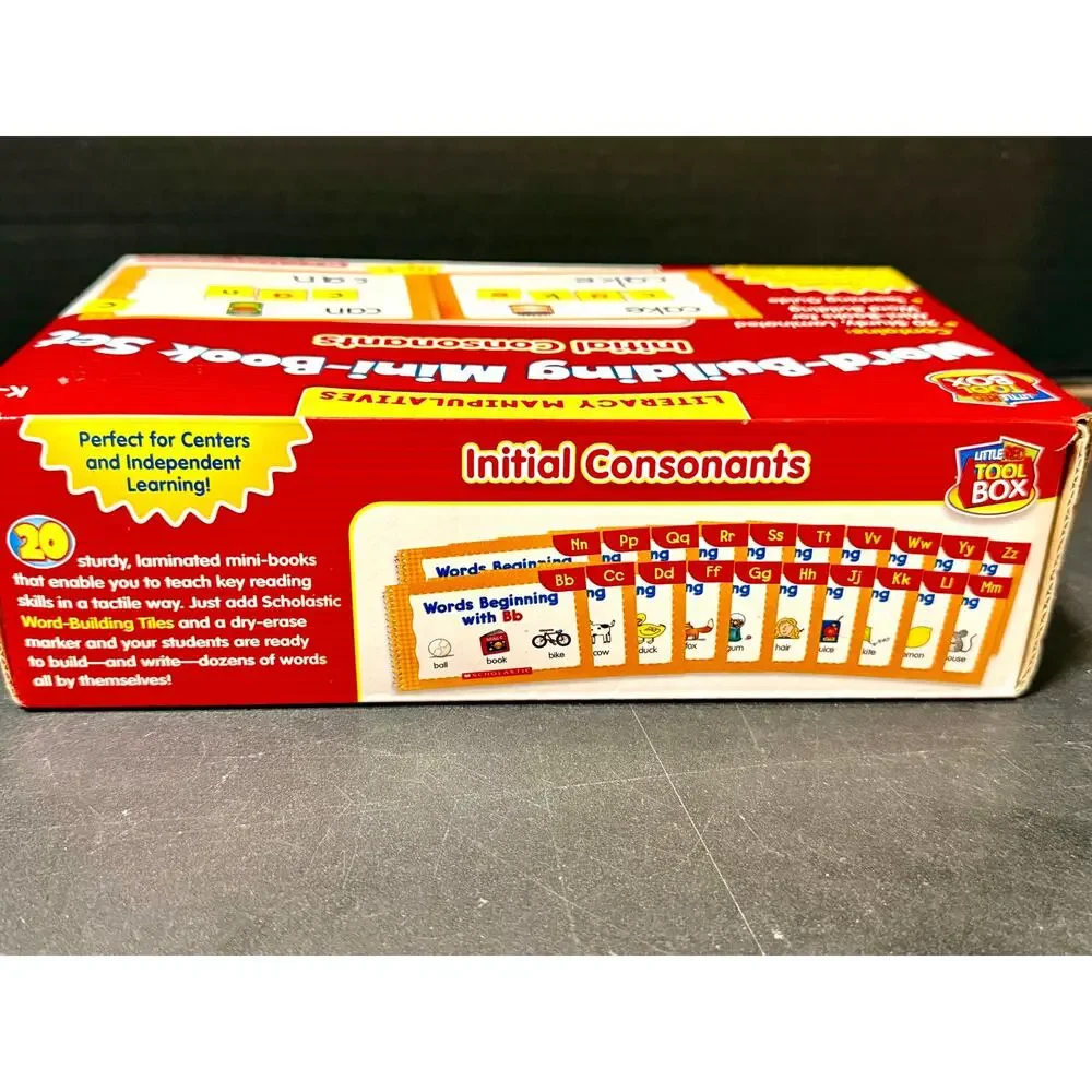 Scholastic Little Red Tool Box Word-Building Mini-Book Set: Initial Consonants